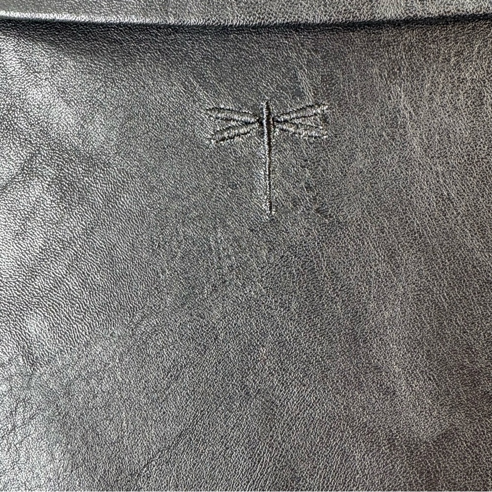 Tyler Boe Alice Vegan Leather Shirt in Black Size 8 - Picture 7 of 11